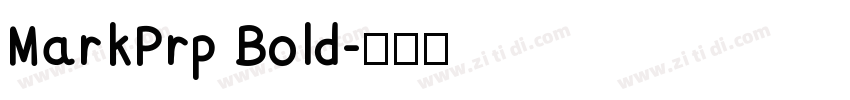 MarkPrp Bold字体转换
